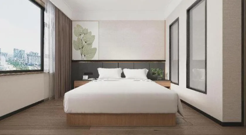 Bed in GreenTree Inn Puyang Pushang Huanghe Road