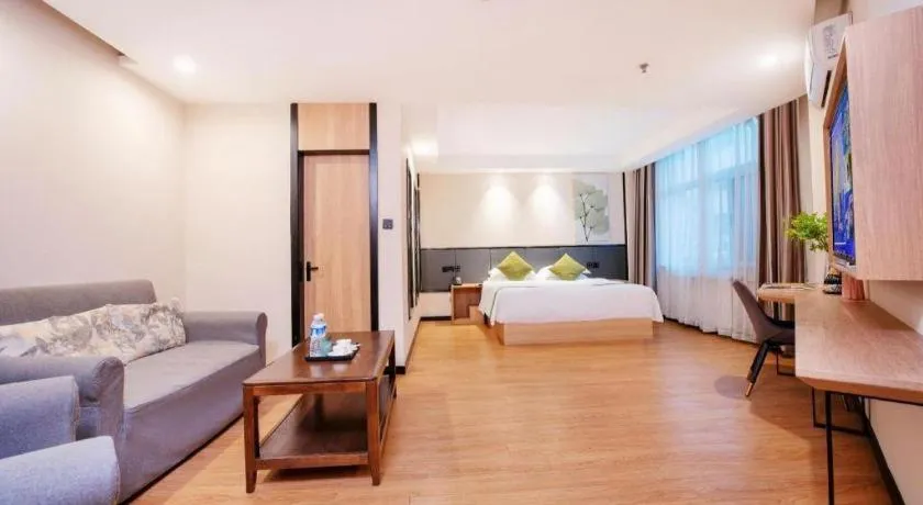 Bed in GreenTree Inn Puyang Pushang Huanghe Road