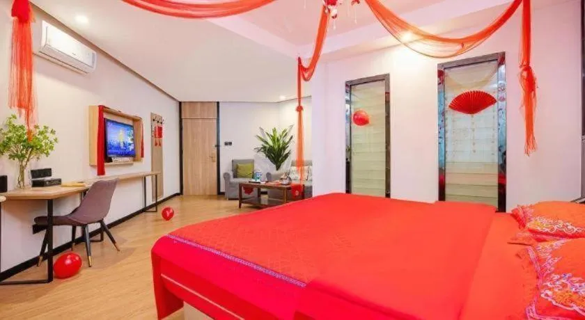 Bed in GreenTree Inn Puyang Pushang Huanghe Road