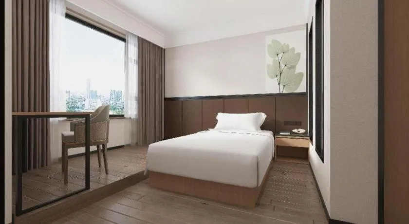 Bed in GreenTree Inn Puyang Pushang Huanghe Road