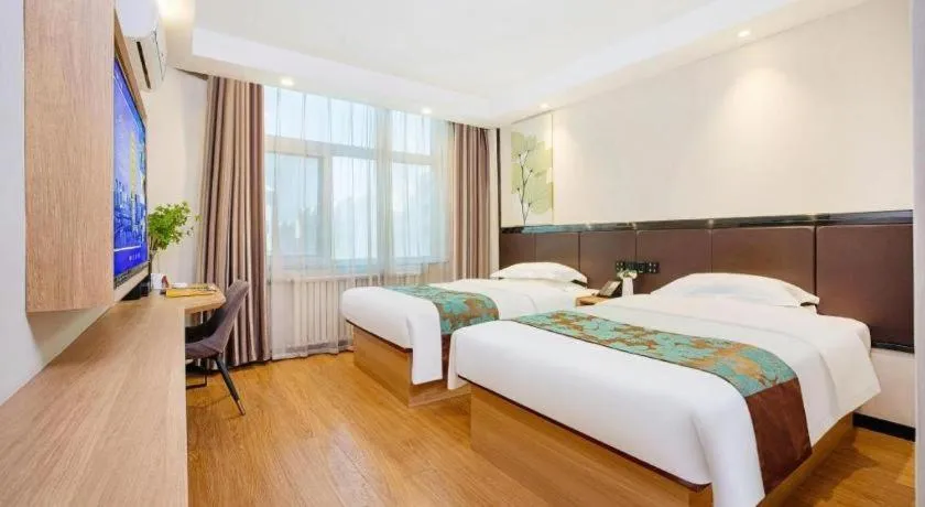 Bed in GreenTree Inn Puyang Pushang Huanghe Road