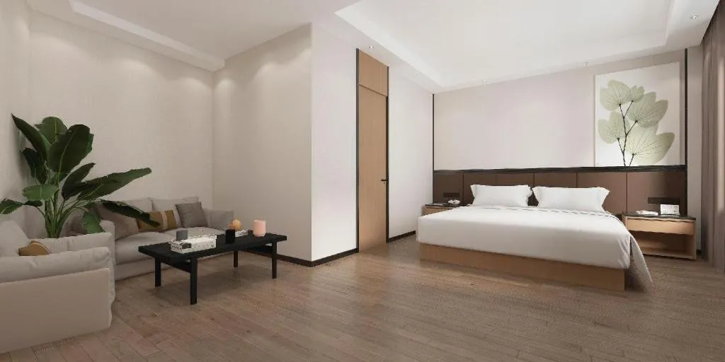 Bed in GreenTree Inn Puyang Pushang Huanghe Road