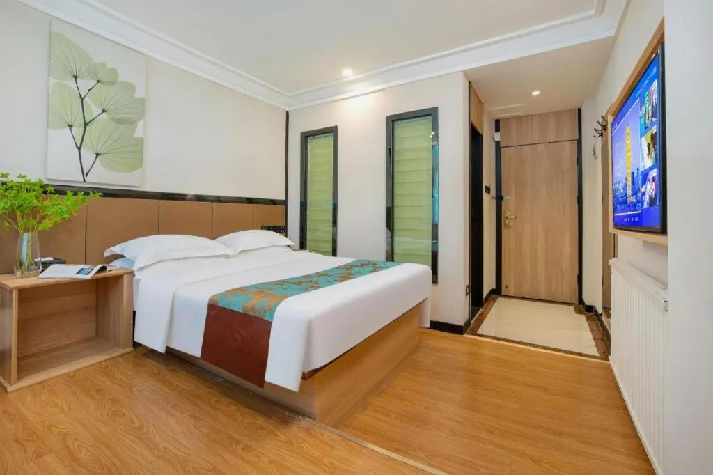 Bed in GreenTree Inn Puyang Pushang Huanghe Road