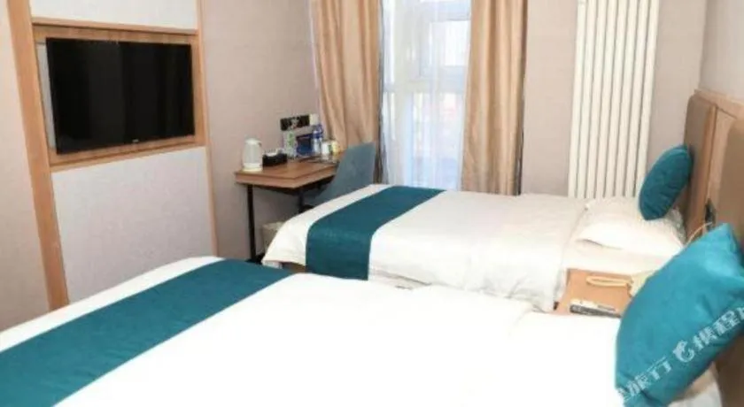 Bed in GreenTree Inn Beijing Shangdi East Anningzhuang Road Shell Hotel
