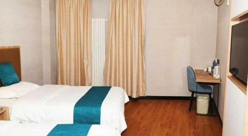 Bed in GreenTree Inn Beijing Shangdi East Anningzhuang Road Shell Hotel