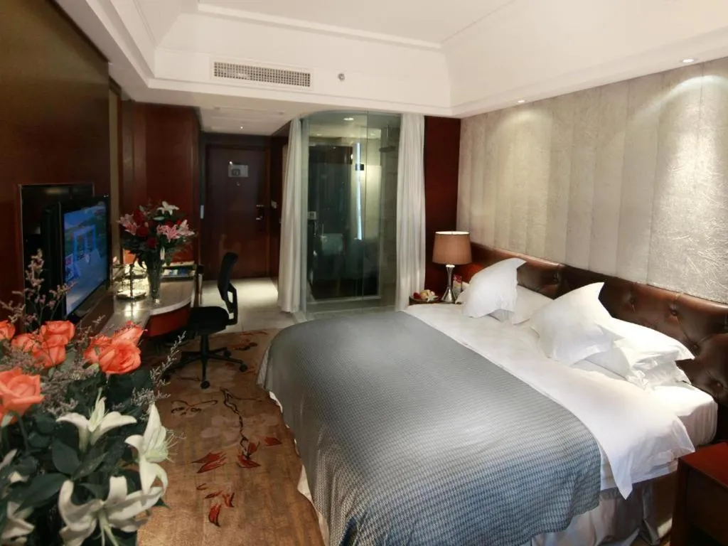 Bed in Jiaxing Haiyan Hangzhou Bay International Hotel