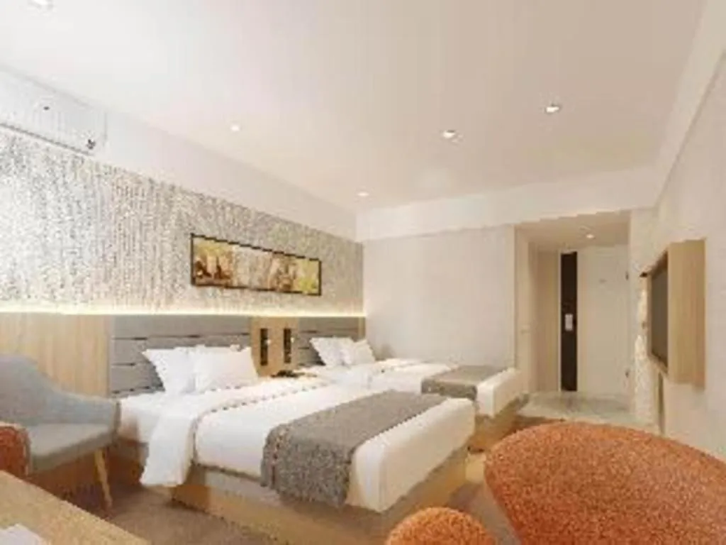 Bed in Jinjiang Inn Zhengzhou Railway Station Erqi Square Metro Station