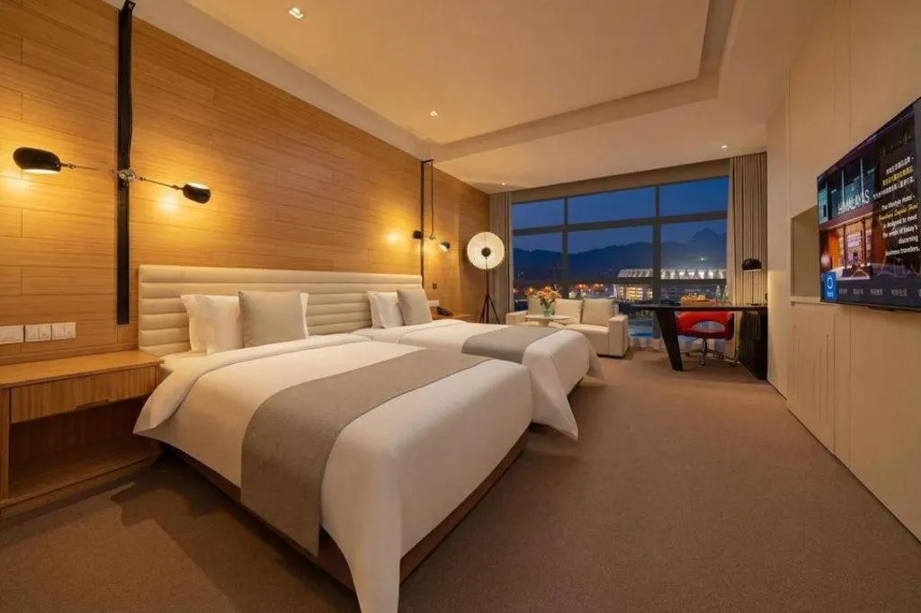 Bed in Himalayas Qingdao Hotel