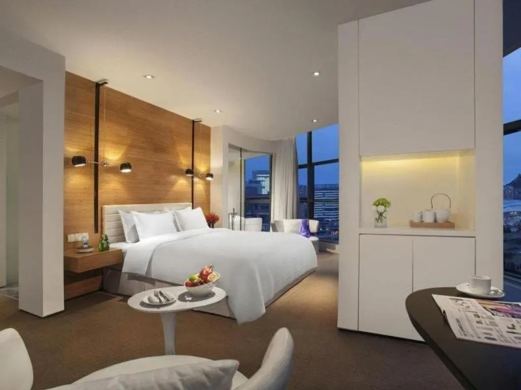 Bed in Himalayas Qingdao Hotel