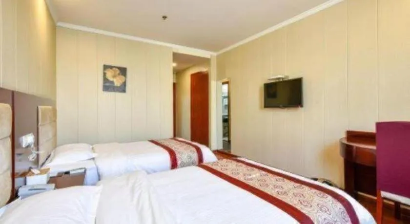 Bed in GreenTree Inn Wuxi Changjiang North Road Jincheng Road Express Hotel