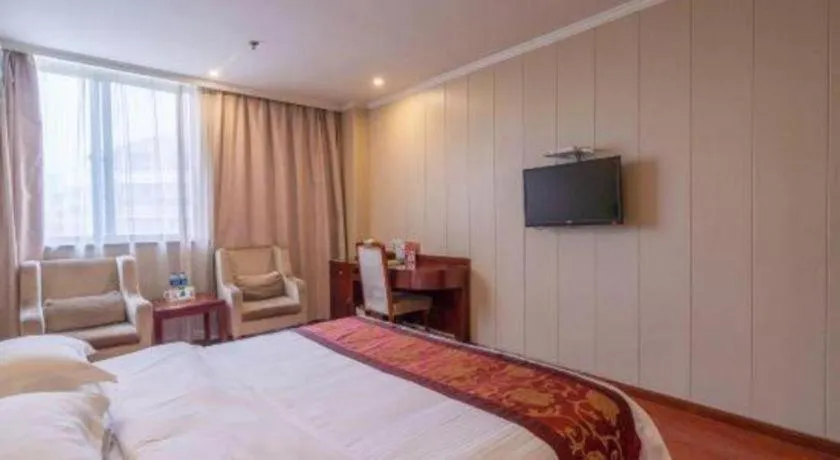 Bed in GreenTree Inn Wuxi Changjiang North Road Jincheng Road Express Hotel