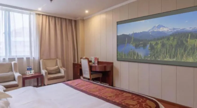 Bed in GreenTree Inn Wuxi Changjiang North Road Jincheng Road Express Hotel