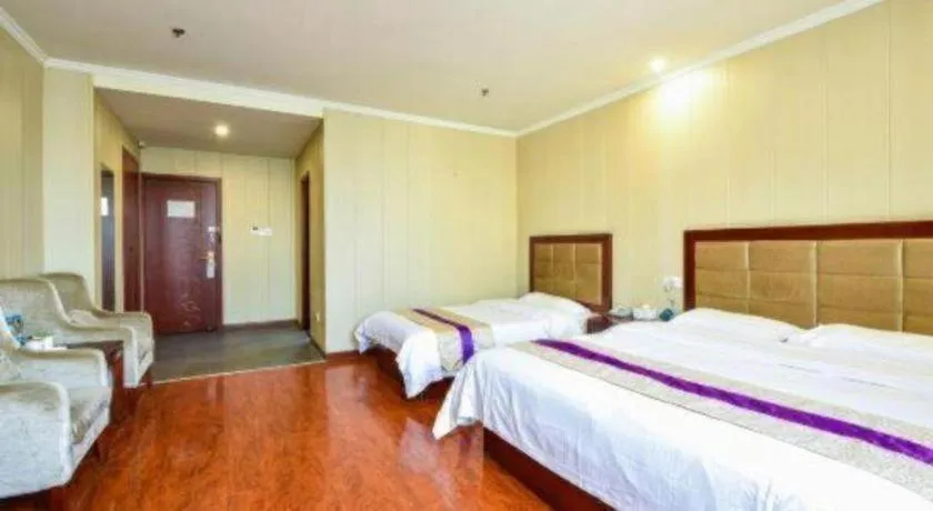 Bed in GreenTree Inn Wuxi Changjiang North Road Jincheng Road Express Hotel