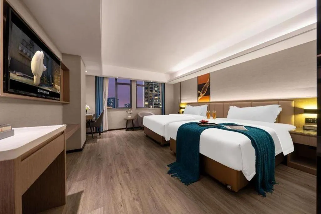 Bed in Nanning Prince Hotel