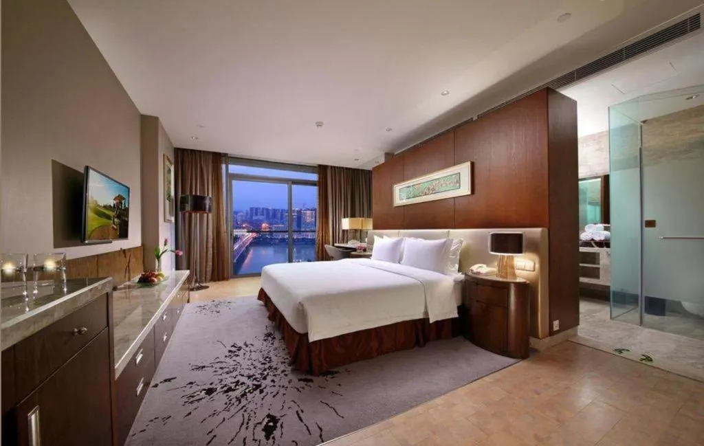 Bed in Fliport Hotel Zhangzhou Yuanshan