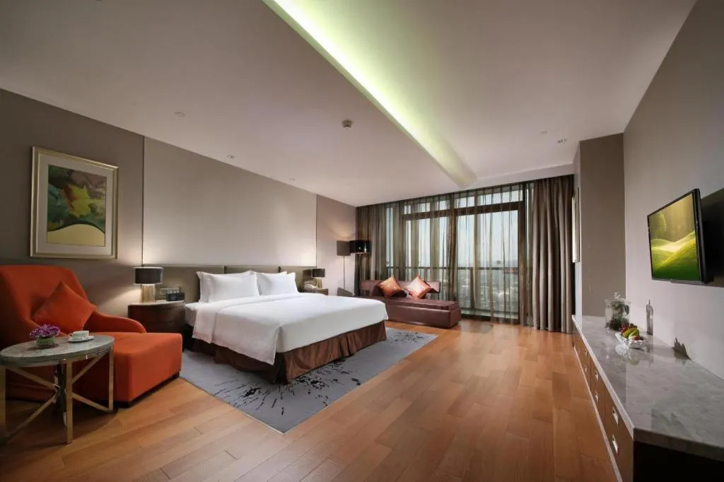 Bed in Fliport Hotel Zhangzhou Yuanshan
