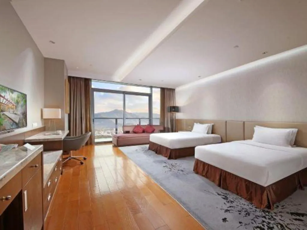 Bed in Fliport Hotel Zhangzhou Yuanshan
