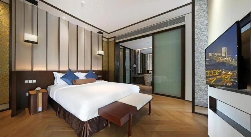 Bed in Fliport Hotel Zhangzhou Yuanshan