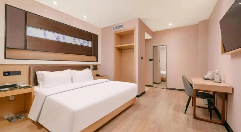 Bed in Lavande Hotel Wuhan Huanghelou Branch