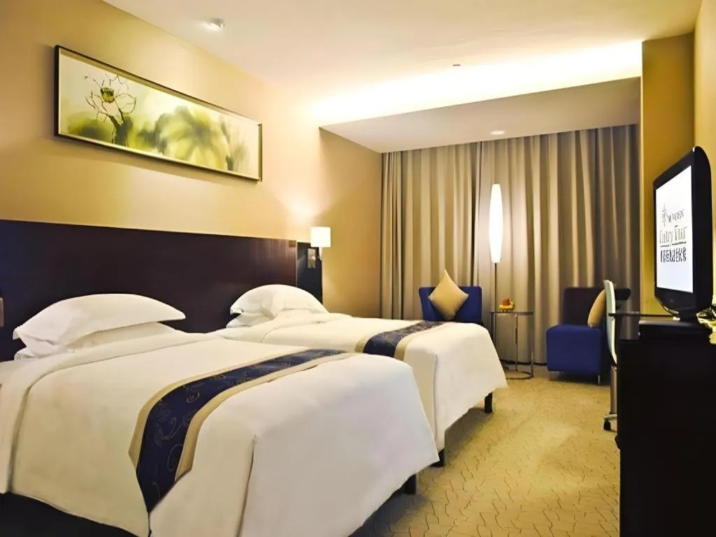 Bed in GreenTree Inn Jiangxi Nanchang XianGYAng Road Lianxi Road Business Hotel