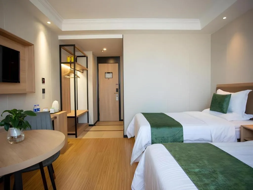 Bed in GreenTree Inn Jiangxi Nanchang XianGYAng Road Lianxi Road Business Hotel