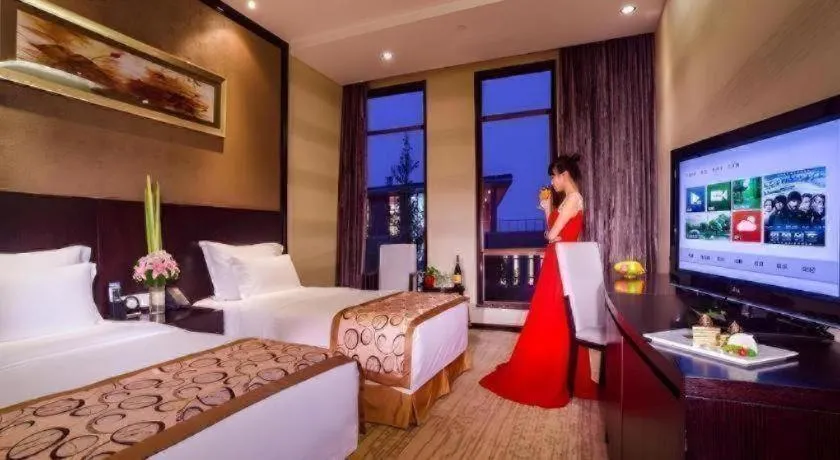 Bed in Hangzhou Xixi Nade Runzeyuan Hotel