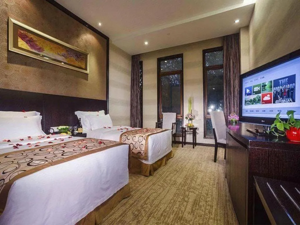 Bed in Hangzhou Xixi Nade Runzeyuan Hotel