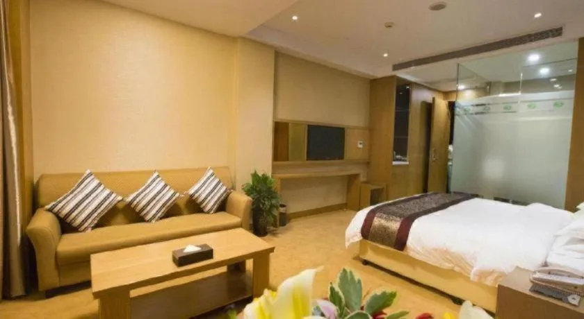 Bed in Sunparkview Hotel Shanghai