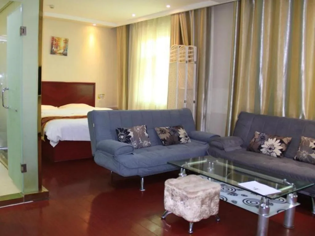 Bed in GreenTree Inn Heze Mudan Road Bus Terminal Station Express Hotel