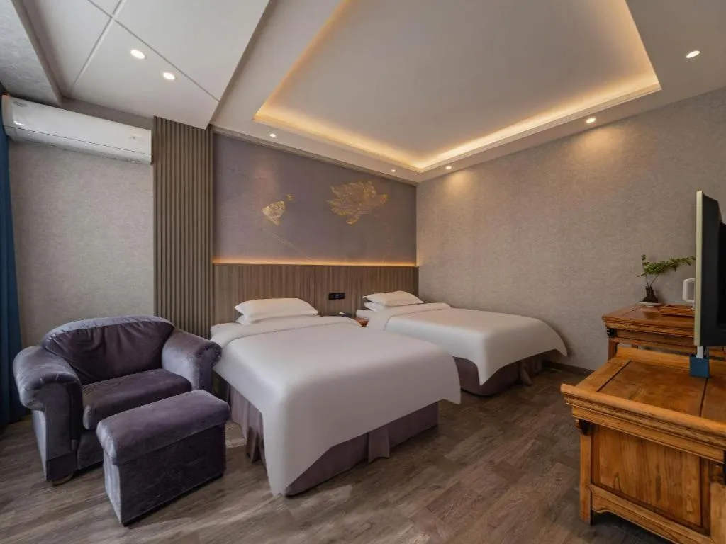 Bed in Xi'an Huiya Tianmu Hotel