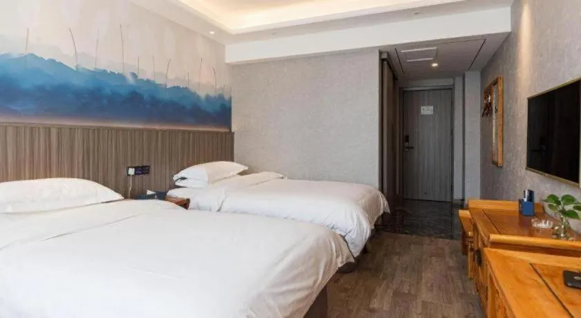 Bed in Xi'an Huiya Tianmu Hotel