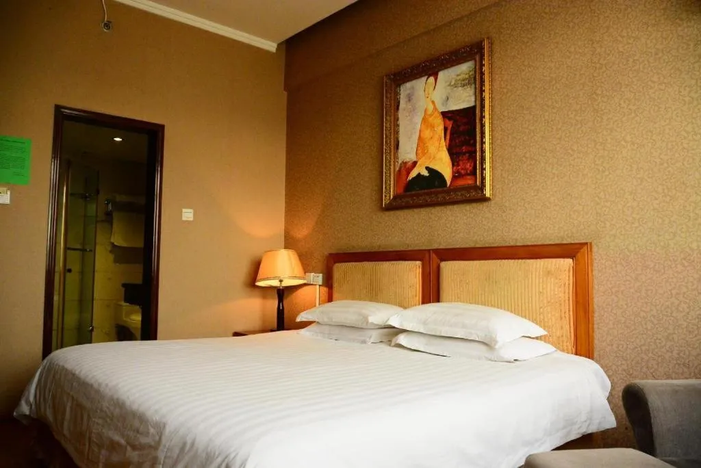 Bed in Xi'an Huiya Tianmu Hotel