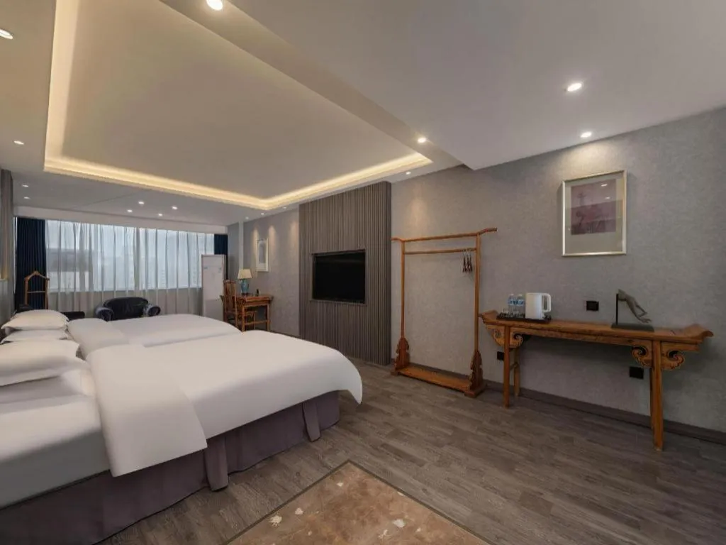 Bed in Xi'an Huiya Tianmu Hotel