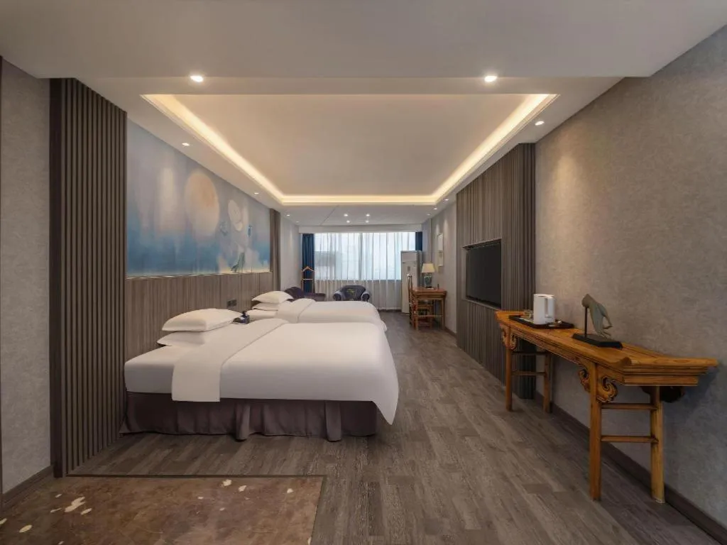 Bed in Xi'an Huiya Tianmu Hotel