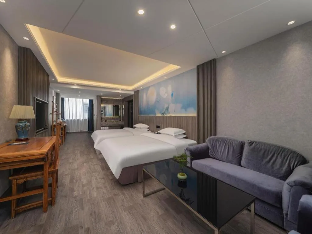 Bed in Xi'an Huiya Tianmu Hotel