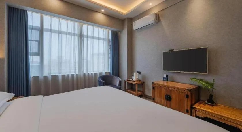 Bed in Xi'an Huiya Tianmu Hotel