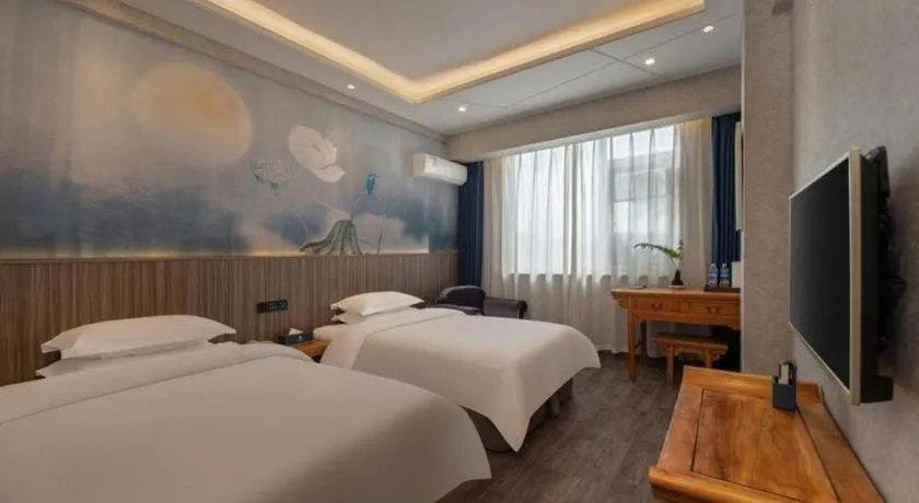 Bed in Xi'an Huiya Tianmu Hotel