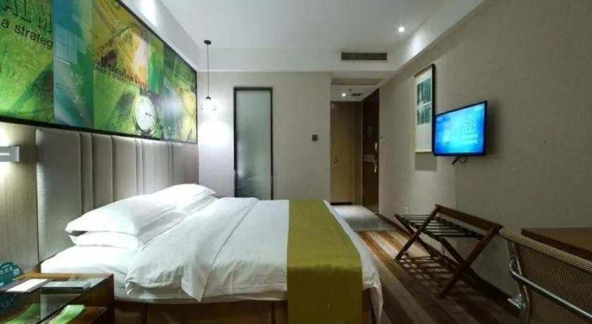 Bed in GreenTree Inn Fujian Fuzhou Software Park River View Business Hotel
