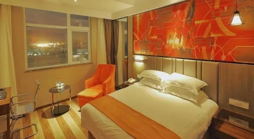 Bed in GreenTree Inn Fujian Fuzhou Software Park River View Business Hotel