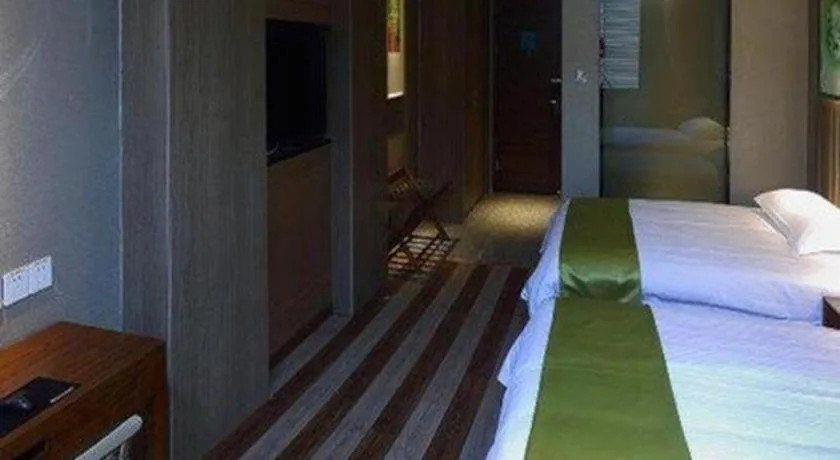 Bed in GreenTree Inn Fujian Fuzhou Software Park River View Business Hotel