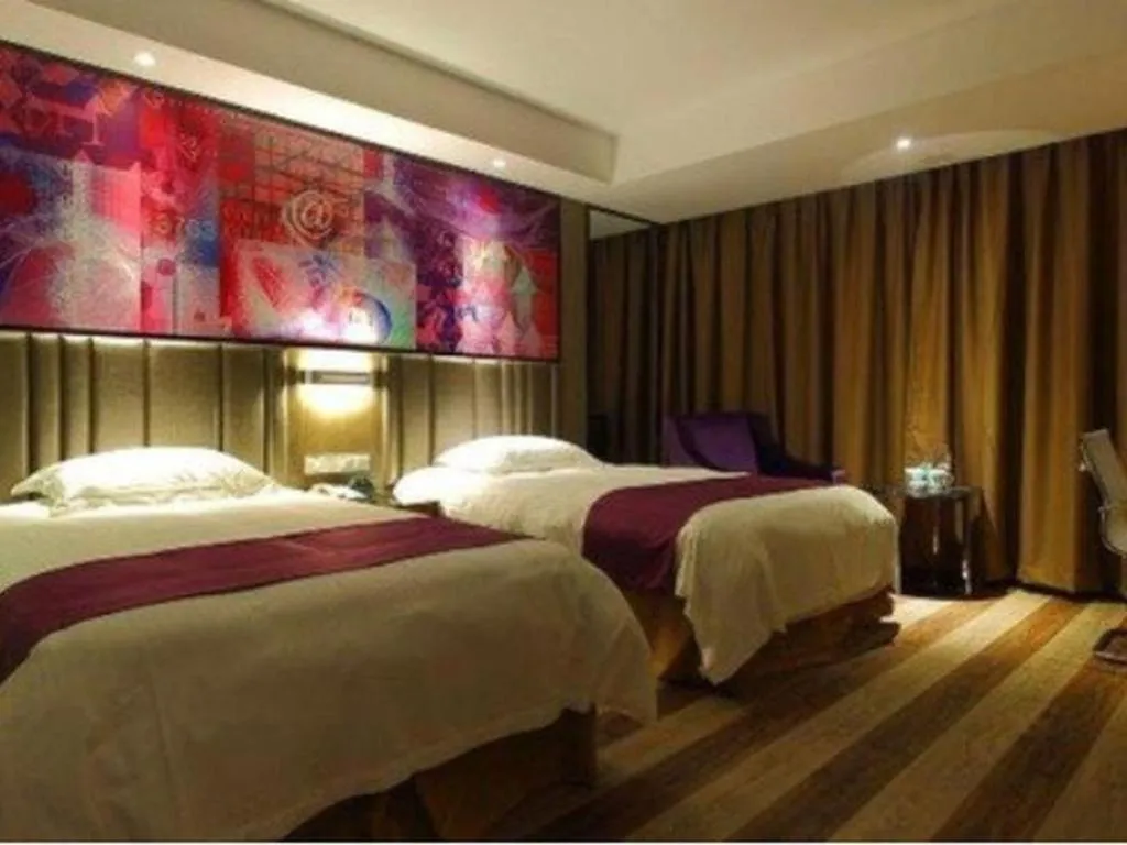 Bed in GreenTree Inn Fujian Fuzhou Software Park River View Business Hotel