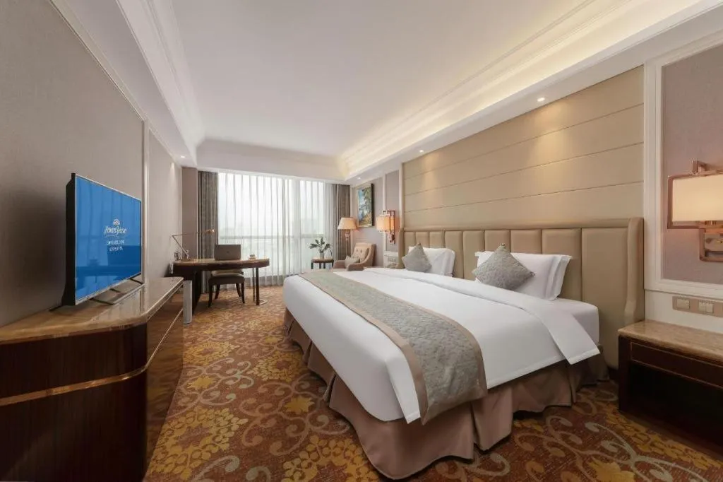 Bed in Howard Johnson Zunyue Hotel Chengdu