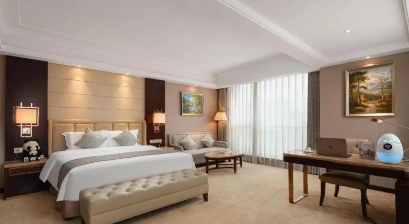 Bed in Howard Johnson Zunyue Hotel Chengdu