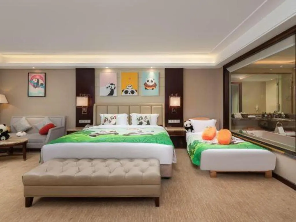 Bed in Howard Johnson Zunyue Hotel Chengdu