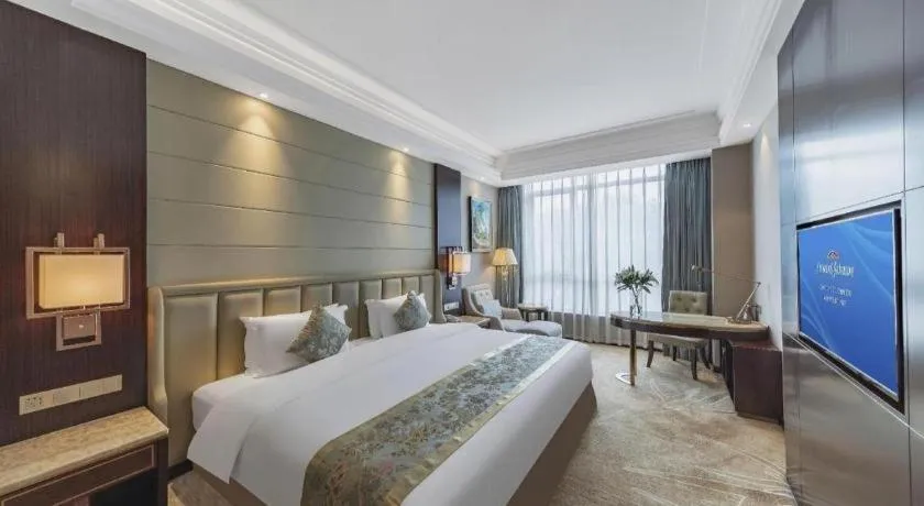 Bed in Howard Johnson Zunyue Hotel Chengdu