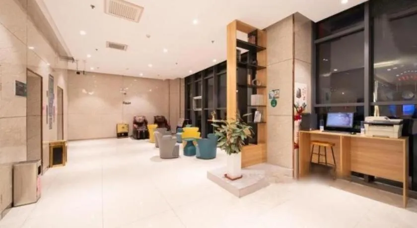 Bed in GreenTree Inn Jining Yanzhou Jiuzhou Fangyuan Business Hotel