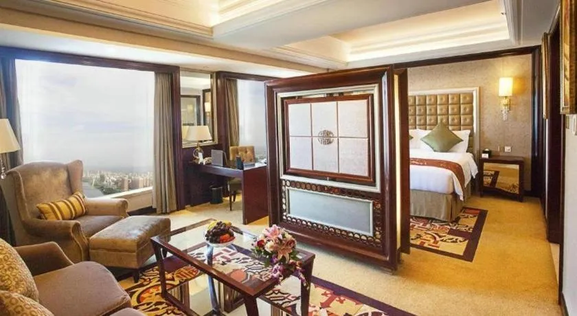Bed in Shenyang Royal Wan Xin Hotel