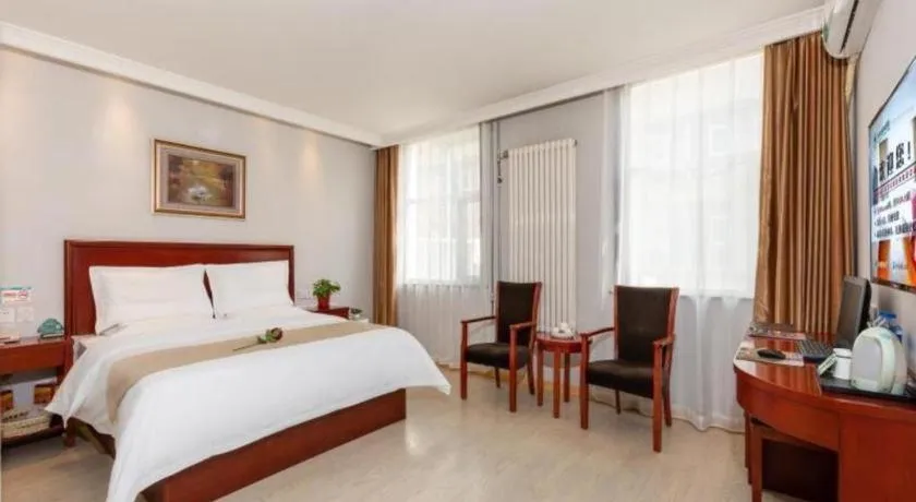 Bed in GreenTree Inn Beijing Tonzhou Maju Bridge No.2 Express Hotel