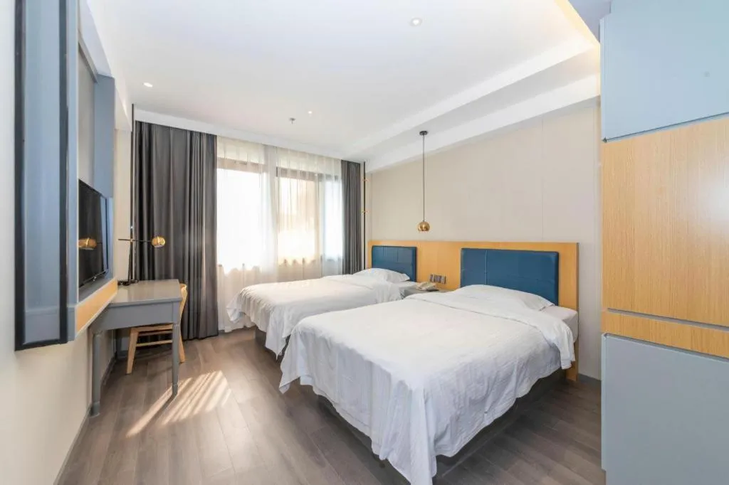 Bed in GreenTree Alliance Jiangsu Yangzhou middle Wenchang Road Municipal Government Hotel