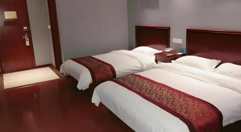 Bed in GreenTree Inn Suzhou Shihu Suli Road Express Hotel